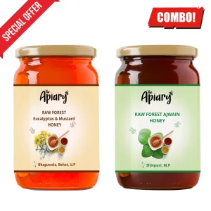 Combo Eucalyptus & Mustard Honey and Ajwain Honey